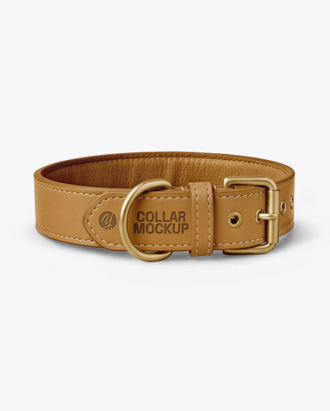 Leather Dog Collar Mockup