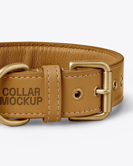 Leather Dog Collar Mockup