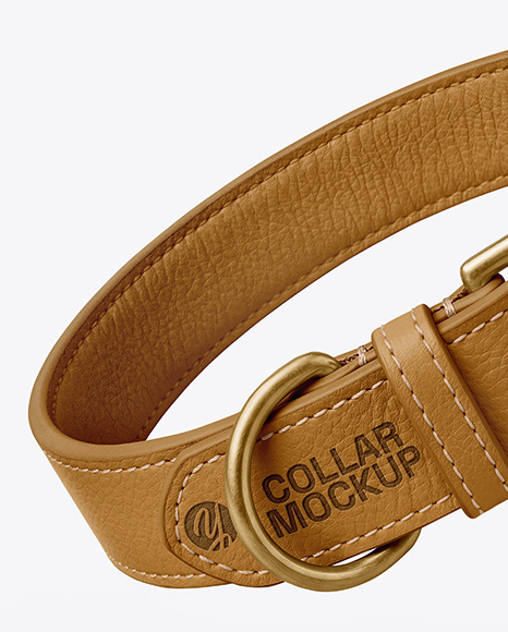 Leather Dog Collar Mockup