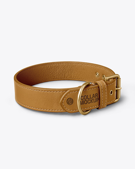Leather Dog Collar Mockup