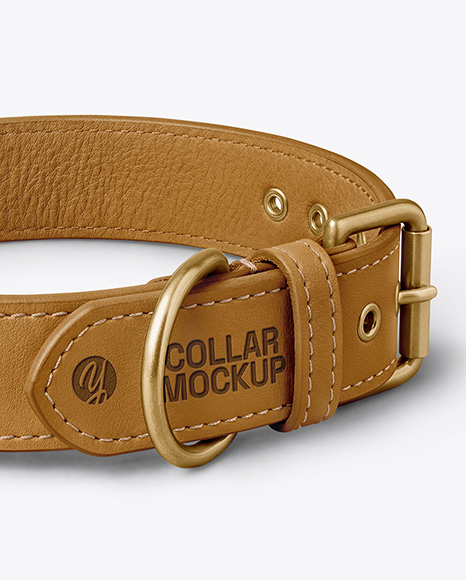 Leather Dog Collar Mockup