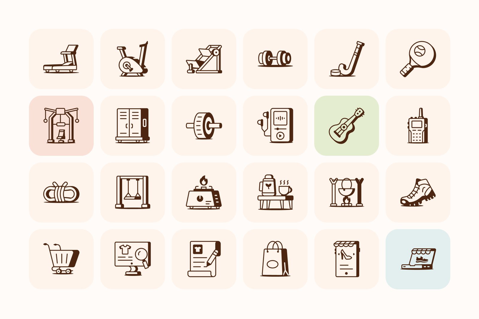 Lifestyle and Tech Icons