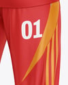 Long Sleeve Full Zipper Tracksuit Mockup - Back Half Side View