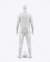 Long Sleeve Full Zipper Tracksuit Mockup - Back View