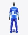 Long Sleeve Full Zipper Tracksuit Mockup - Back View