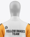 Long Sleeve Full Zipper Tracksuit Mockup - Back View