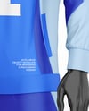 Long Sleeve Full Zipper Tracksuit Mockup - Half Side View