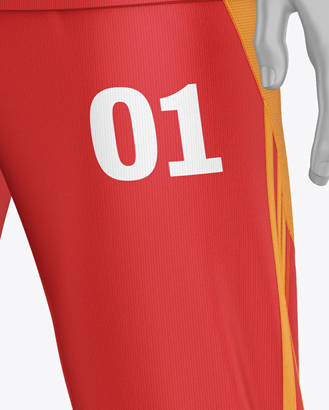 Long Sleeve Full Zipper Tracksuit Mockup - Half Side View