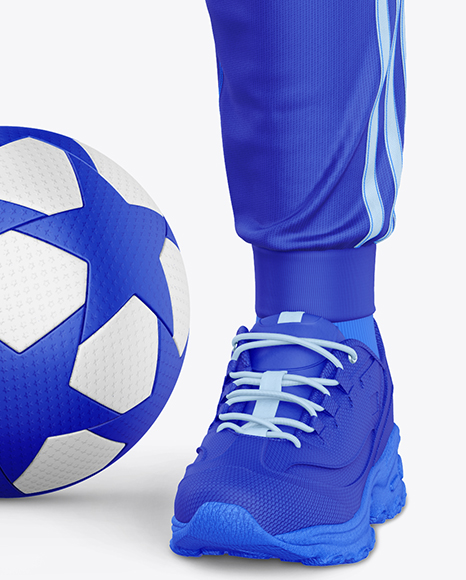 Long Sleeve Full Zipper Tracksuit Mockup - Half Side View