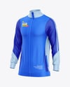 Long Sleeve Training Jacket Mockup - Half Side View