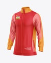 Long Sleeve Training Jacket Mockup - Half Side View