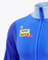 Long Sleeve Training Jacket Mockup - Half Side View