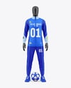 Long Sleeve Full Zipper Tracksuit Mockup - Front View