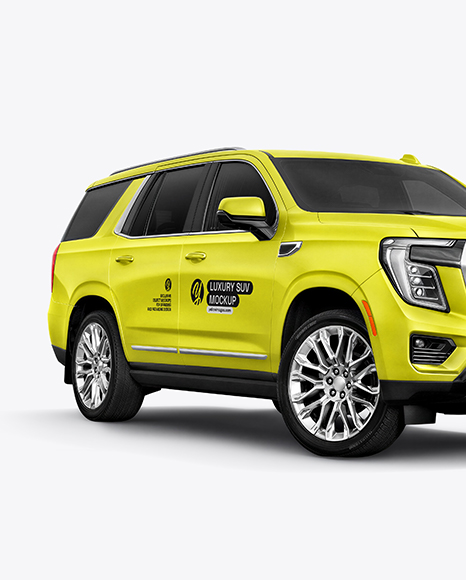 Luxury SUV Mockup - Half Side View