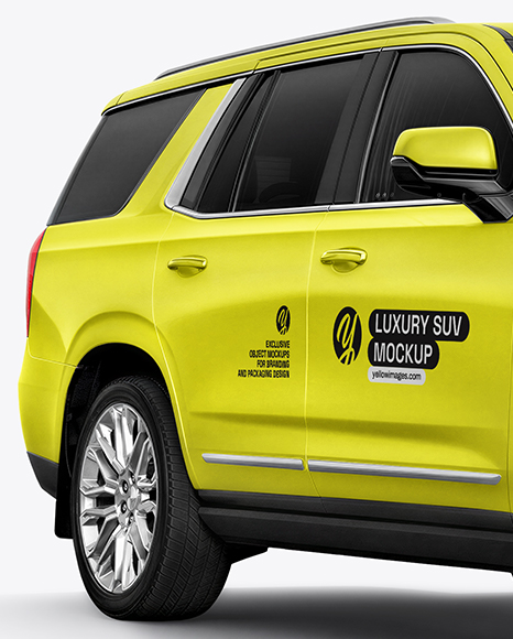 Luxury SUV Mockup - Half Side View