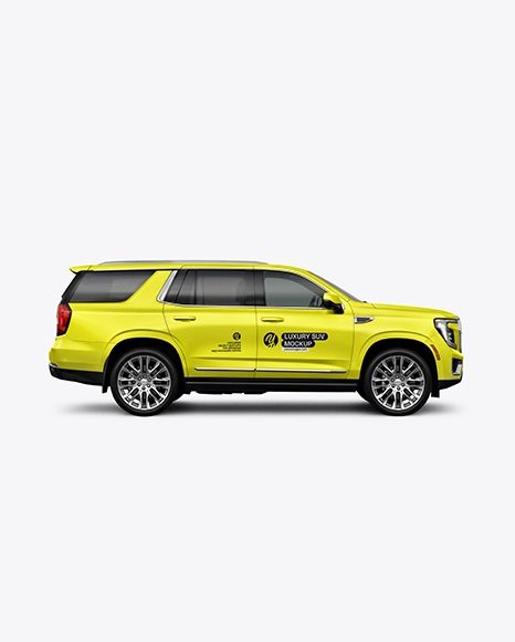 Luxury SUV Mockup - Side View