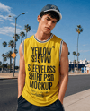 Man in a Sleeveless Shirt Mockup