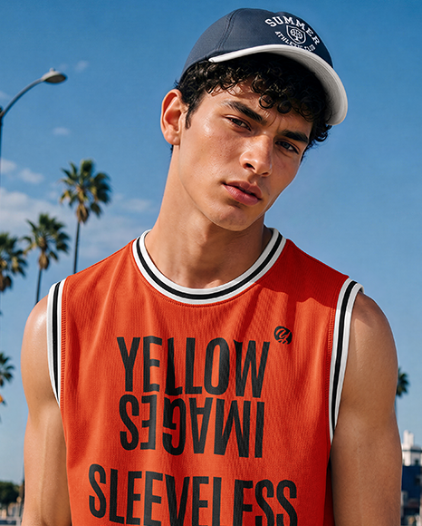 Man in a Sleeveless Shirt Mockup