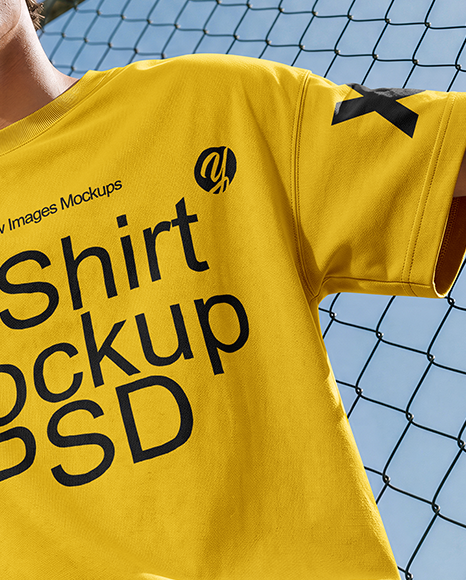 Man in an Oversized T-Shirt Mockup