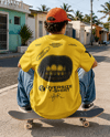 Young Man Wearing Oversized T-Shirt Mockup