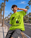 Young Man Wearing Oversized T-Shirt Mockup