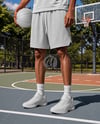 Man Wearing Basketball Shorts Mockup