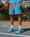 Man Wearing Basketball Shorts Mockup
