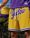 Man Wearing Basketball Shorts Mockup