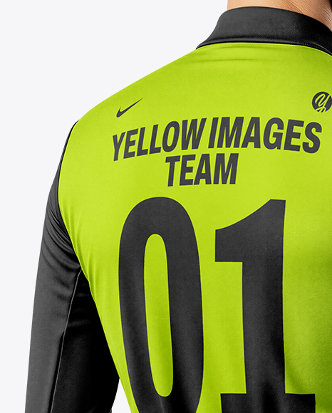 Man Wearing Cycling Jersey and Bib Shorts Mockup