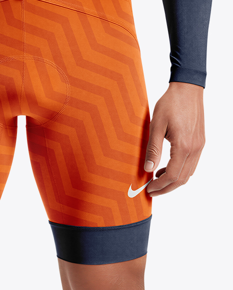 Man Wearing Cycling Suit Mockup