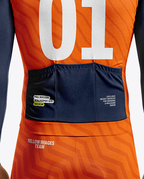 Man Wearing Cycling Suit Mockup