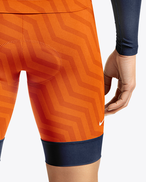 Man Wearing Cycling Suit Mockup