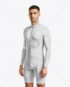 Man Wearing Cycling Suit Mockup