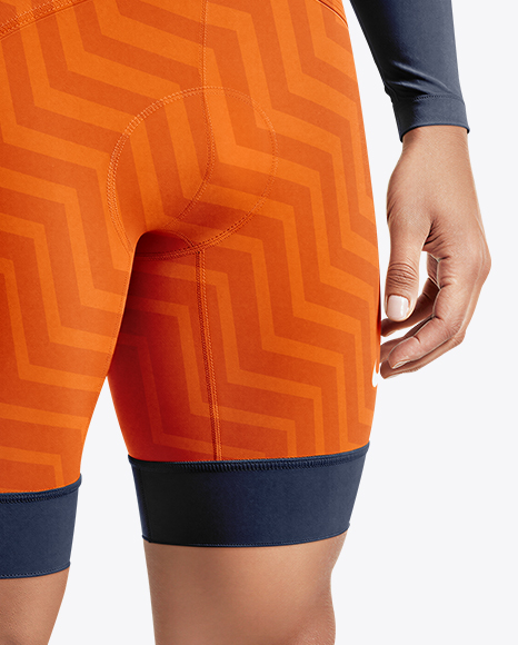 Man Wearing Cycling Suit Mockup