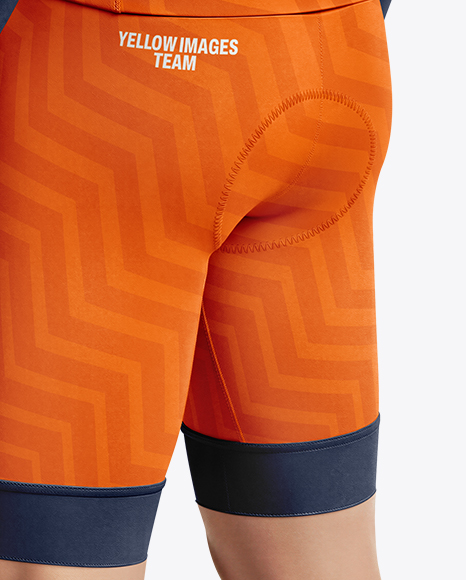 Man Wearing Cycling Suit Mockup