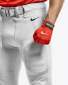 Man Wearing Full American Football Kit Mockup