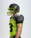 Man Wearing Full American Football Kit Mockup