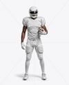 Man Wearing Full American Football Kit Mockup