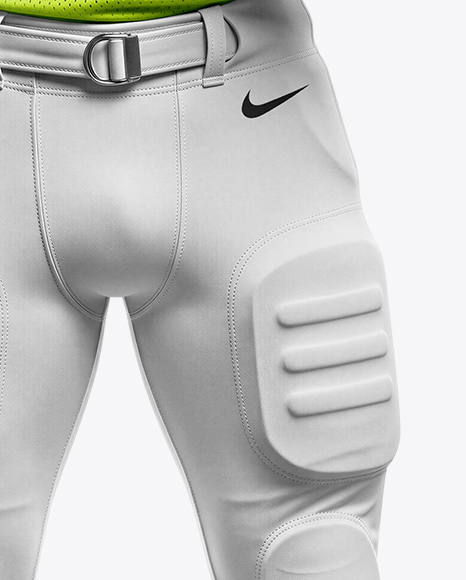 Man Wearing Full American Football Kit Mockup