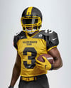 Man Wearing Full American Football Kit Mockup