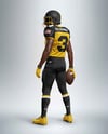 Man Wearing Full American Football Kit Mockup