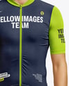 Man Wearing Full Cycling Kit Mockup