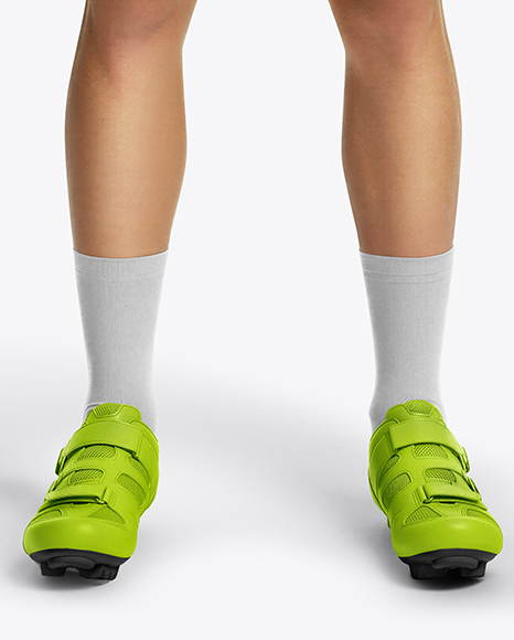 Man Wearing Full Cycling Kit Mockup