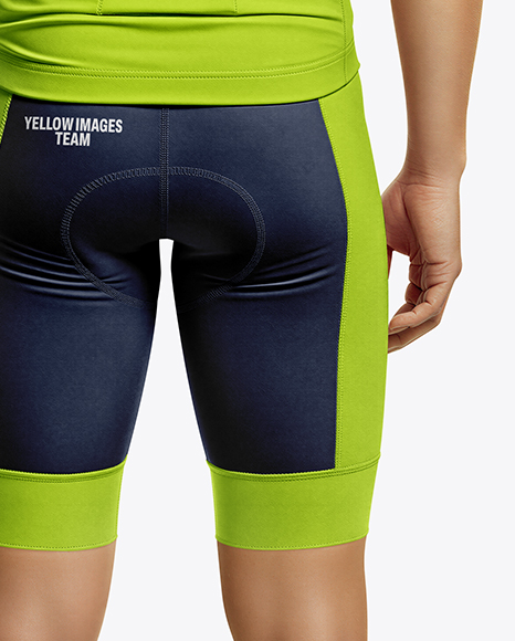 Man Wearing Full Cycling Kit Mockup