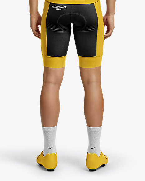 Man Wearing Full Cycling Kit Mockup