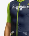 Man Wearing Full Cycling Kit Mockup