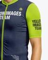 Man Wearing Full Cycling Kit Mockup