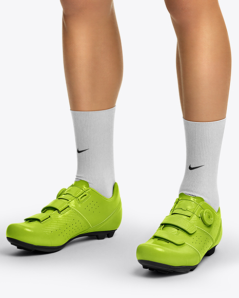 Man Wearing Full Cycling Kit Mockup