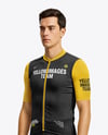 Man Wearing Full Cycling Kit Mockup