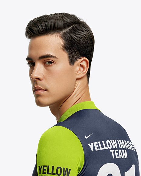 Man Wearing Full Cycling Kit Mockup